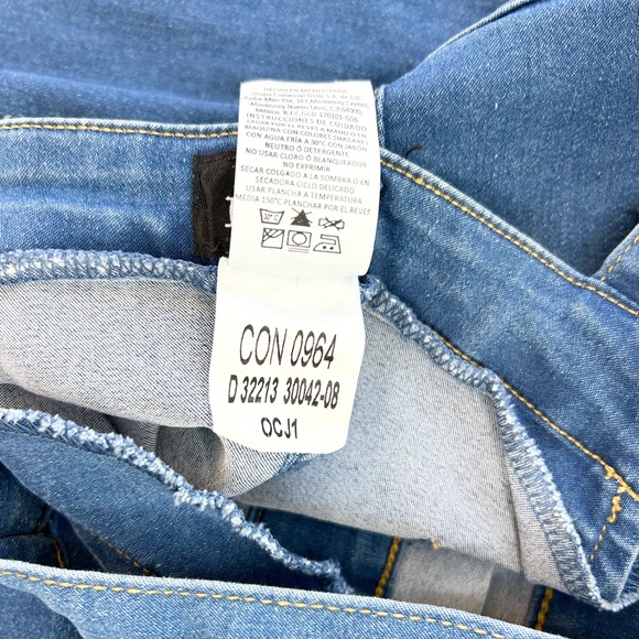 Red Sky Denim Jumper Pinafore Dress - Picture 5 of 8